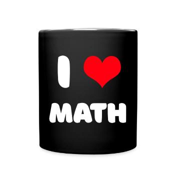 I love math - Full Colour Mug - black - Front