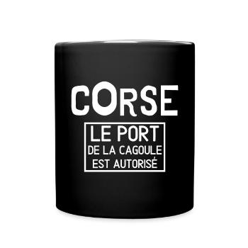 Corse, fierté Corse, j'aime la Corse - Mug uni - noir - Devant
