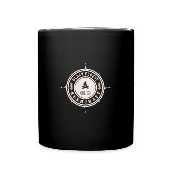 Bushcraft de la Forêt-Noire - Mug uni - noir - Devant