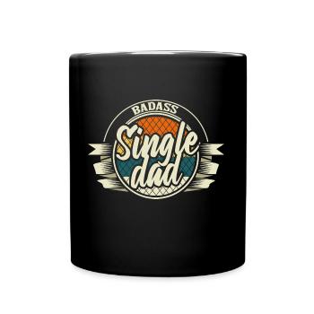 Single Father Parents Gift - Full Colour Mug - black - Front