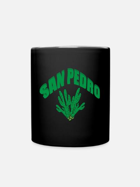 San Pedro/Meskalin/Ritual der Indianer - Tasse einfarbig - Schwarz