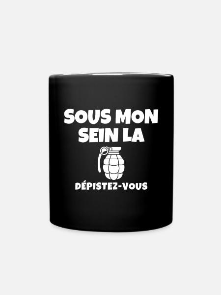 cancer, cancer du sein, octobre rose - Mug uni - noir