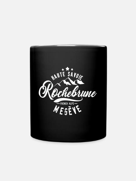 Rochebrune Megève Französische Alpen - Tasse einfarbig - Schwarz