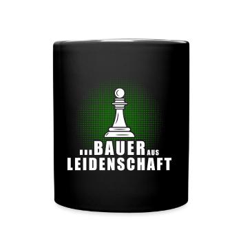 Bauernhof Landwirt Bauer aus Leidenschaft Dorfkind - Tasse einfarbig - Schwarz - Vorne