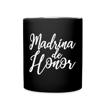 Madrina de Honor Bridesmaid Wedding Team Bride - Full Colour Mug - black - Front