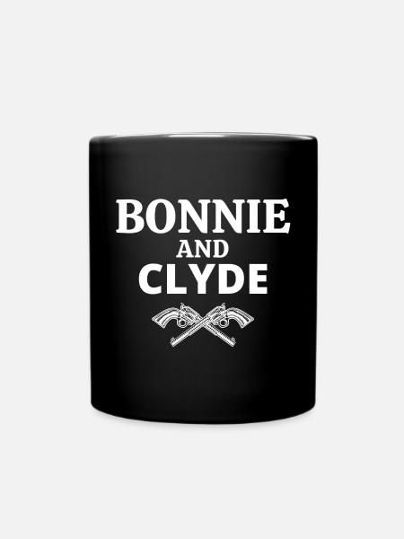 Bonnie und Clyde, Bonnie, Clyde - Tasse einfarbig - Schwarz
