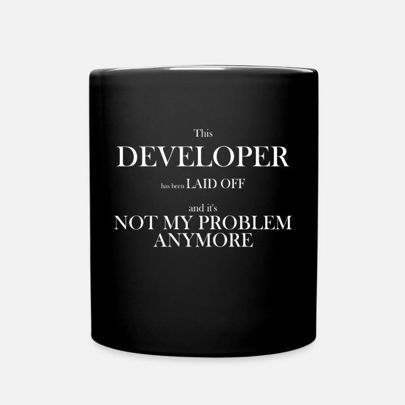 Laidoffnotmyproblem - Tasse einfarbig - Schwarz