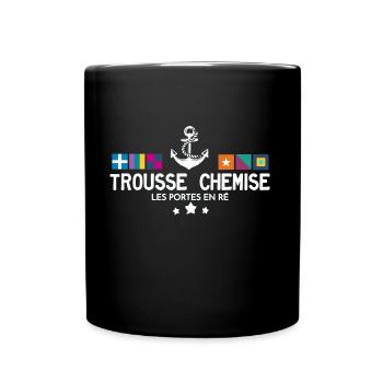 Trousse Chemise Les Portes en Ré - Mug uni - noir - Devant