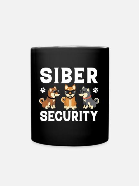 Husky tshirt - Tasse einfarbig - Schwarz
