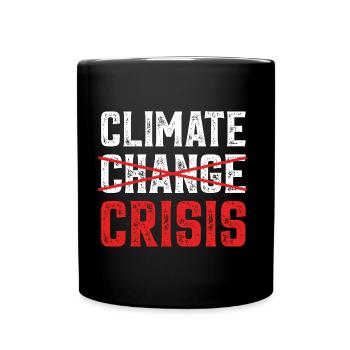 Climate Change Crises - Full Colour Mug - black - Front