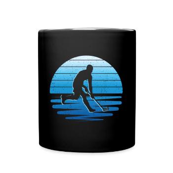 Floorball Player Floorballer Innebandy Floorball - Full Colour Mug - black - Front