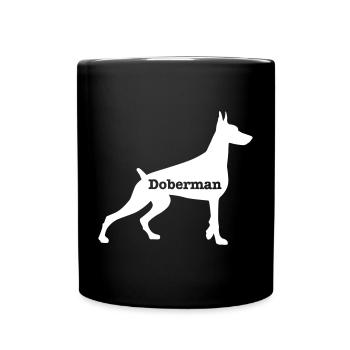 Doberman - Full Colour Mug - black - Front