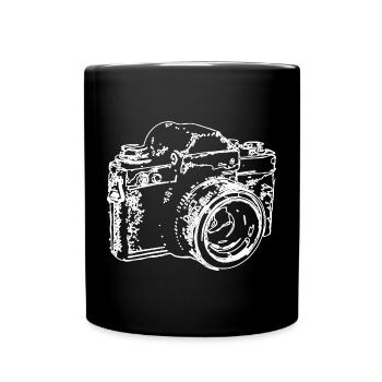 Croquis de caméra classique - Mug uni - noir - Devant