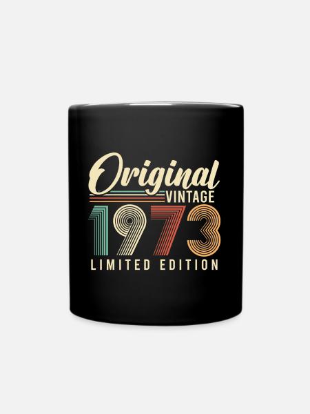 1973 vintage vintage cadeau d’anniversaire rétro - Mug uni - noir