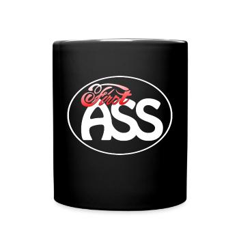 First Ass Logo - Frame - FA03 - Tasse einfarbig - Schwarz - Vorne