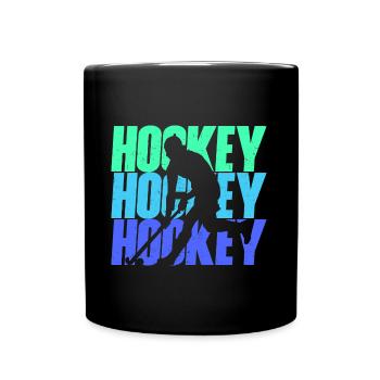 Field Hockey Player Hockey Player Boys Hockey - Full Colour Mug - black - Front