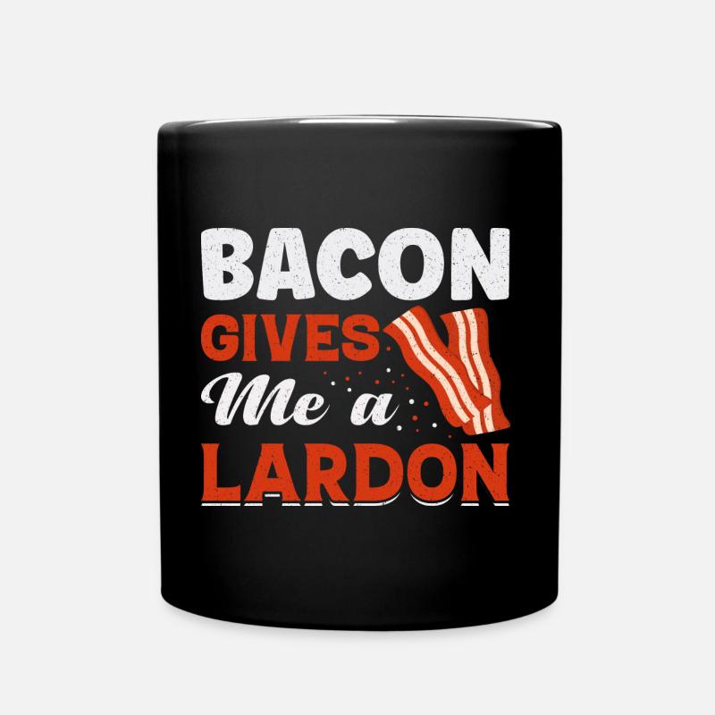 Bacon me donne un lardon- BBQ- Grillmeister - Mug uni - noir