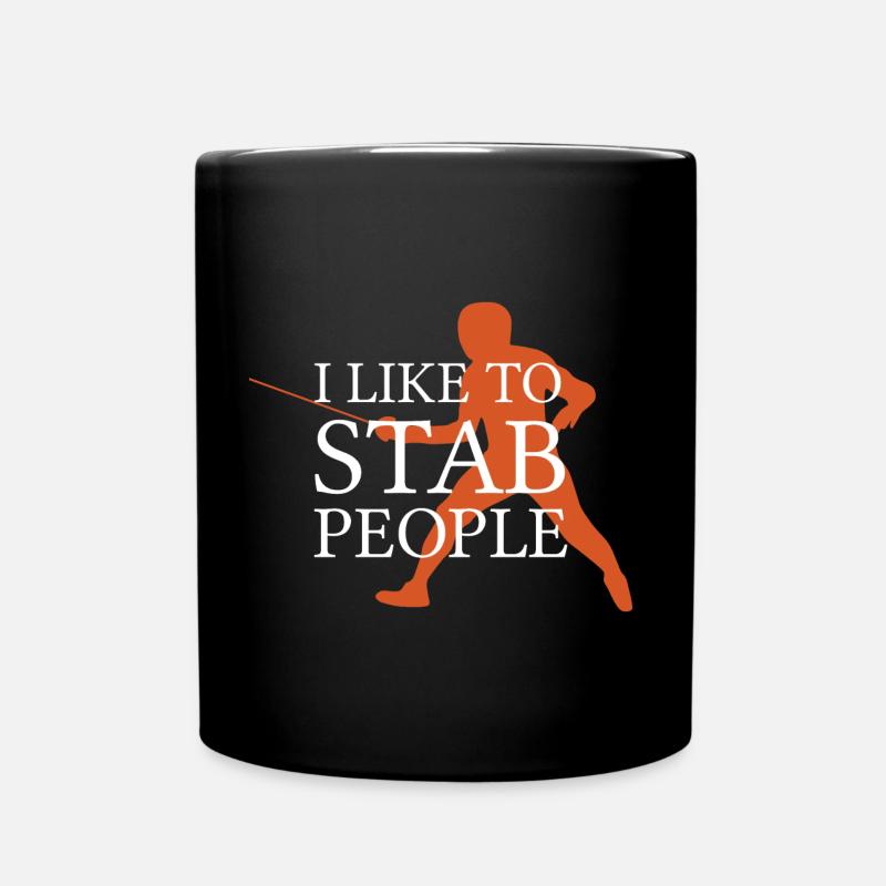 Escrime Escrime graphique drôle d’escrimeur - Mug uni - noir