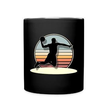 Basketball Basketballer - Tasse einfarbig - Schwarz - Vorne