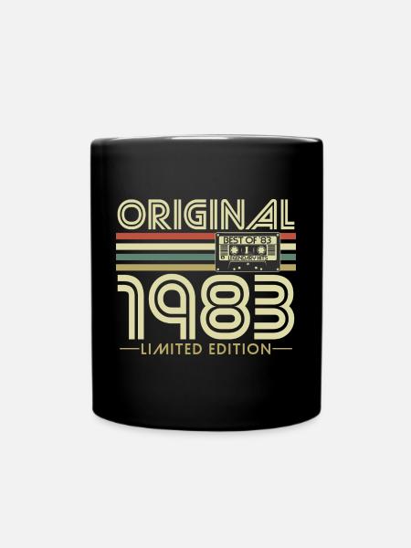 Original 1983 vintage vintage anniversaire rétro - Mug uni - noir