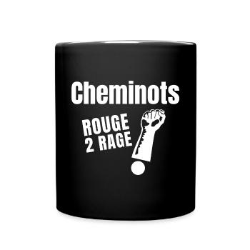 cheminot, train - Mug uni - noir - Devant