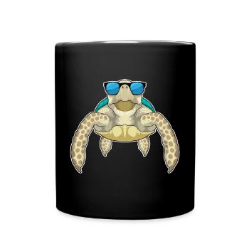 Turtle Sunglasses - Full Colour Mug - black - Front