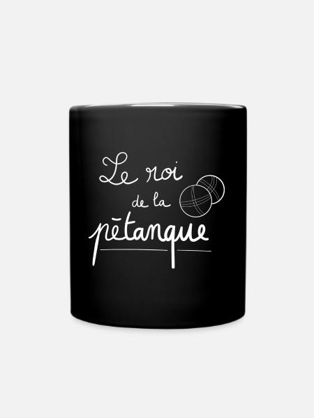 Le roi de la pétanque - Mug uni - noir