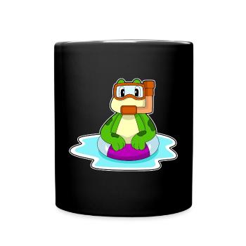 Plongée en plongée en apnée pour plongeurs de grenouille - Mug uni - noir - Devant