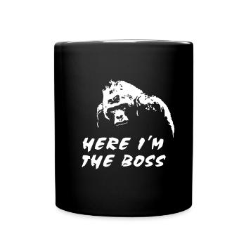 Gorilla - Monkey - Full Colour Mug - black - Front
