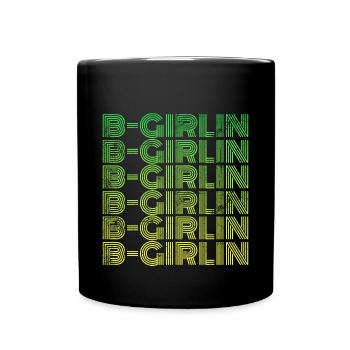 B-Girlin Breakdance Girl - Full Colour Mug - black - Front