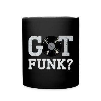 Got Funk Vinyl DJ Gift - Mug uni - noir - Devant