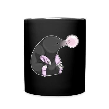 Maulwurf Kaugummi - Tasse einfarbig - Schwarz - Vorne