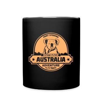 Koala - Australia - Australien - Full Colour Mug - black - Front