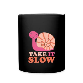 Take it Slow Snail - Mug uni - noir - Devant