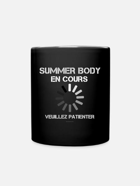 T-shirt Humoristique Musculation - Mug uni - noir