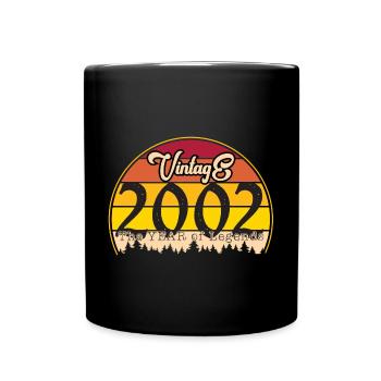 Millésime 2002 - Mug uni - noir - Devant