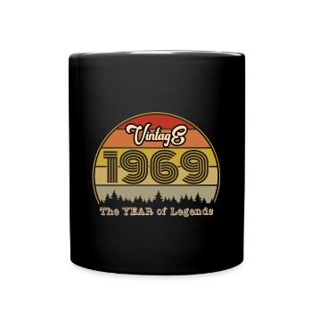 Millésime 1969 - Mug uni - noir - Devant