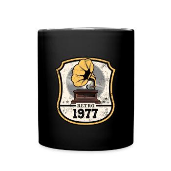 Millésime 1977 - Mug uni - noir - Devant