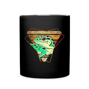 Gecko - Tasse einfarbig - Schwarz - Vorne