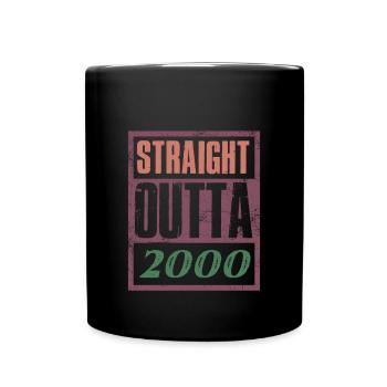 Millésime 2000 - Mug uni - noir - Devant