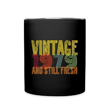 1979 44th birthday - Full Colour Mug - black - Front