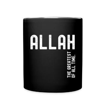 Allah the greatest of all time - Full Colour Mug - black - Front