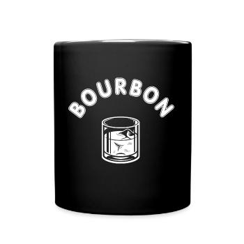 Alcool de whisky bourbon - Mug uni - noir - Devant