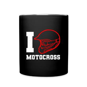 J’adore Motoross Rider Biker Dirtbike Moto - Mug uni - noir - Devant