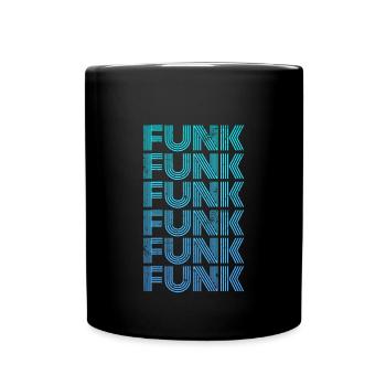 Funk Musik Vintage - Tasse einfarbig - Schwarz - Vorne