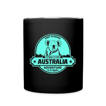 Koala - Australia - Australien - Full Colour Mug - black - Front