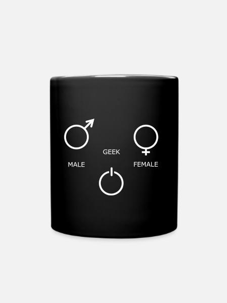 Homme Geek féminin - Mug uni - noir