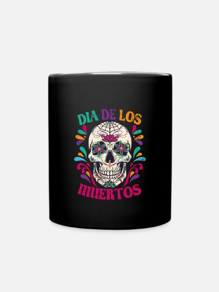 Dia de los muertos - Yksivärinen muki - musta