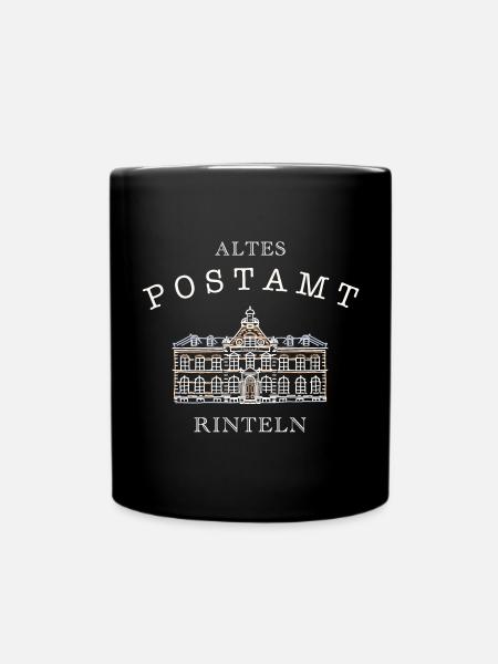 Rinteln, Altes Postamt - Tasse einfarbig - Schwarz