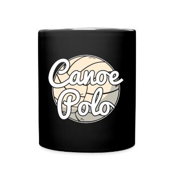Kanu-Polo - Tasse einfarbig - Schwarz - Vorne